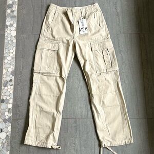 Zara Men's Beige Cargo Pants